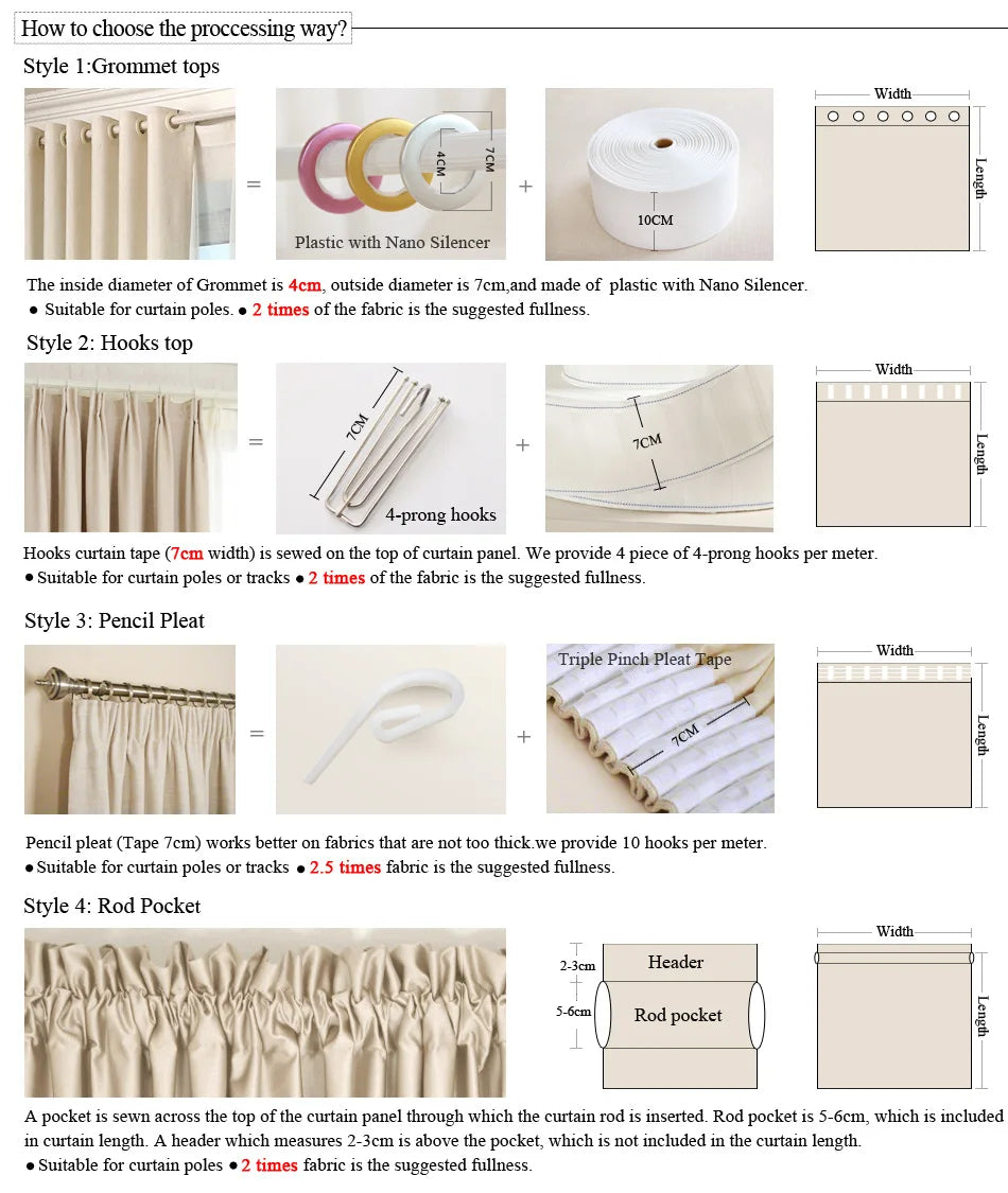 Luxury European Velvet Embroidered Blackout Curtains