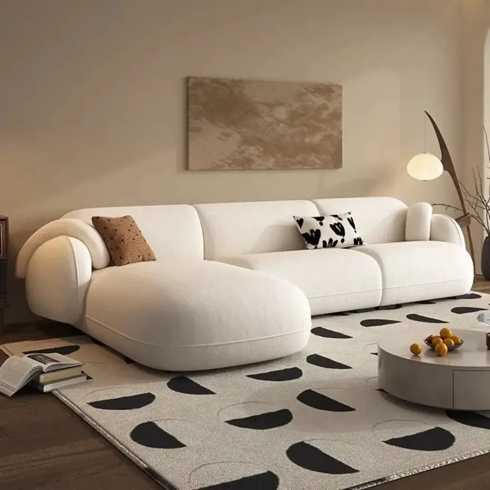 Minimalist Leather Sectional Sofa