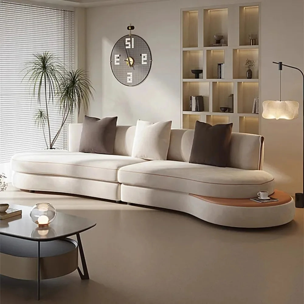Minimalist Leather Sectional Sofa