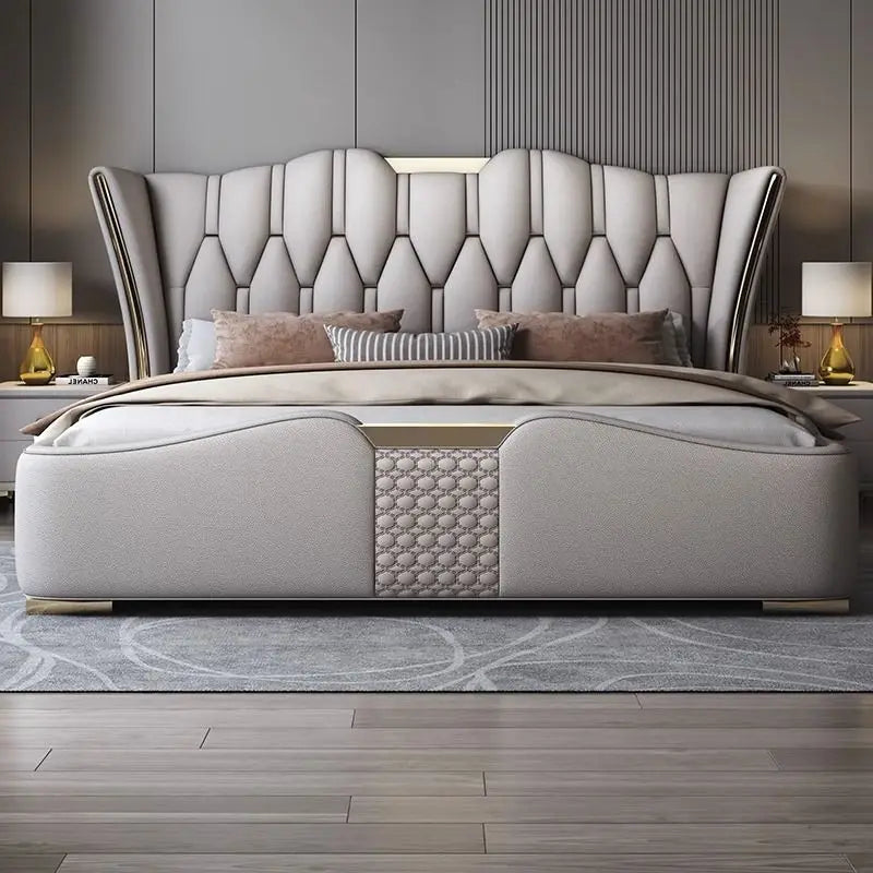 Italian Leather Luxury Bed