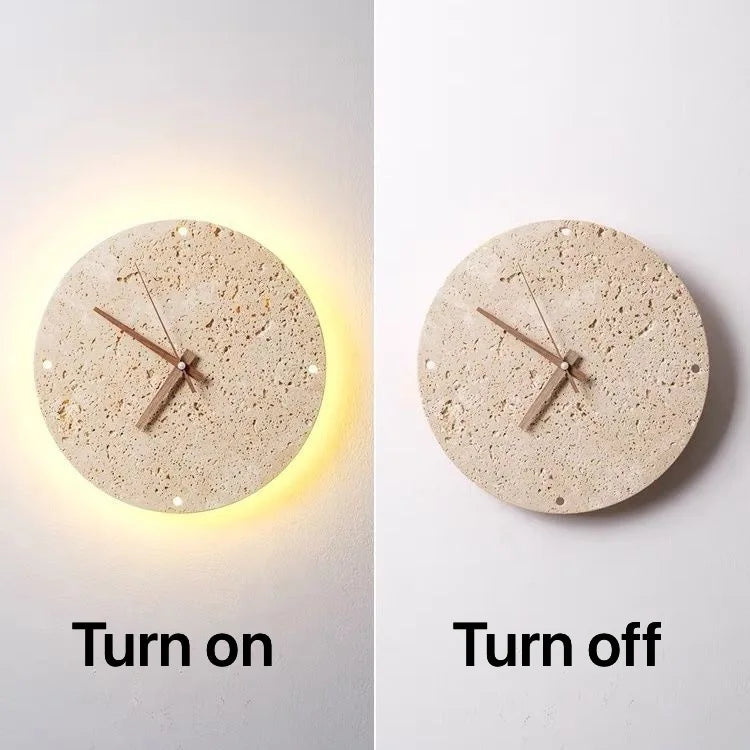 Japanese Style Wall Light Clock