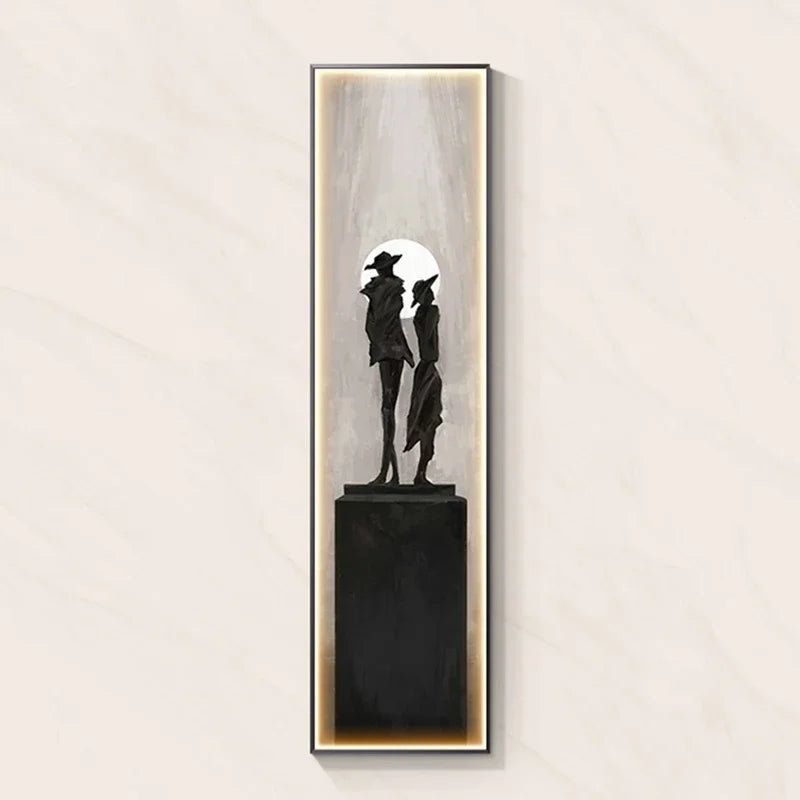 Modern Abstract Art Interior Painting Led Wall Hanging Lamp For Living Room Kitchen Porch Aisle Dining Room Room Home Decoration