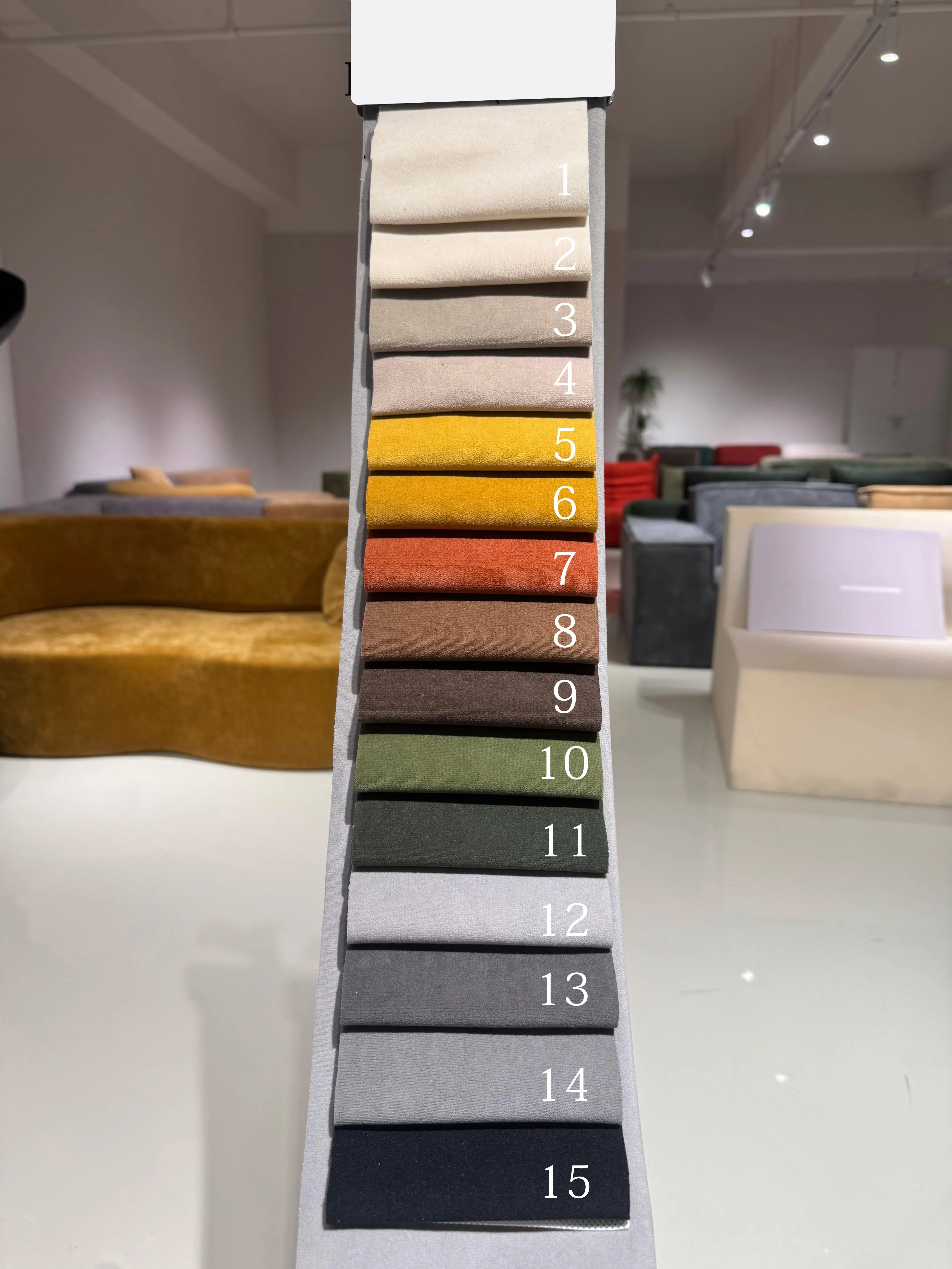Customizable Corduroy Corner Sofa