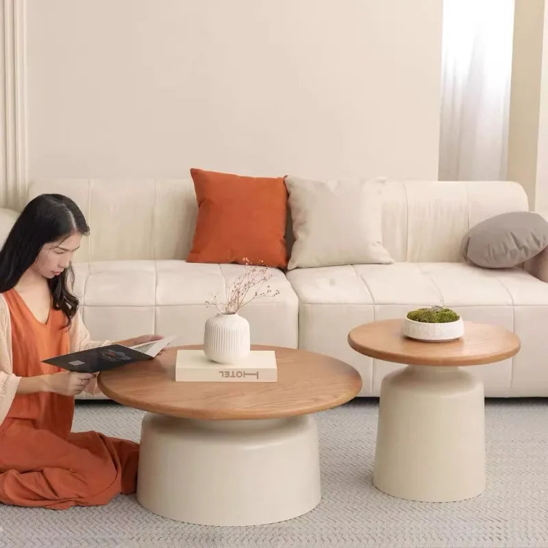 Minimalist Round Iron Coffee Table