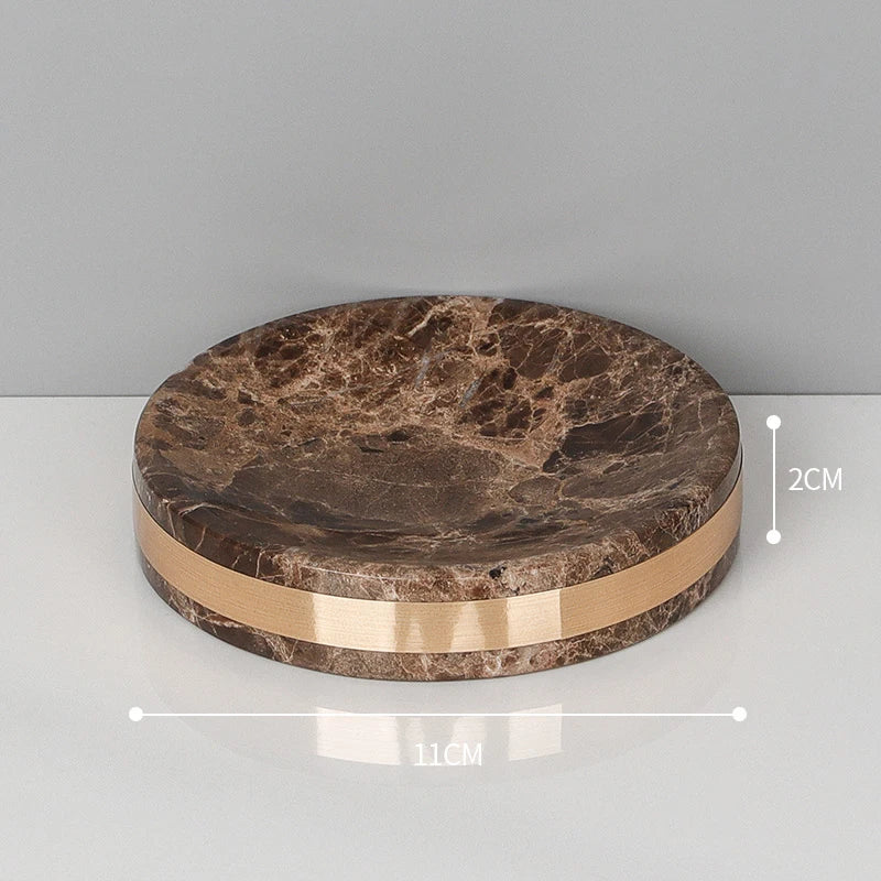 Emperador Dark Marble Bathroom Set