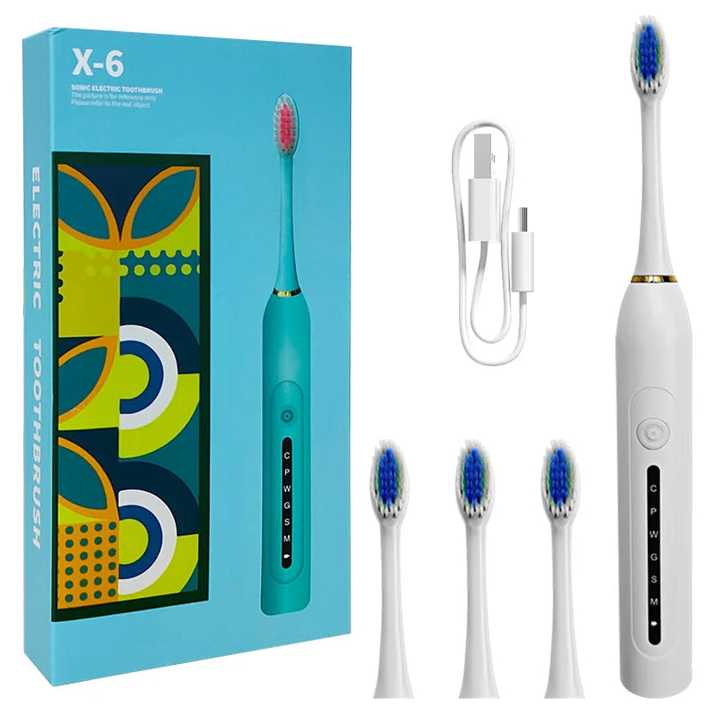 Smart Sonic Electric Toothbrush – Waterproof & Portable