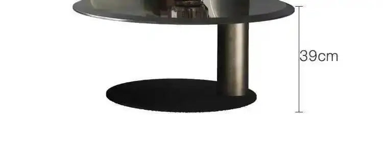 Luxury Round Stainless Steel Coffee Table