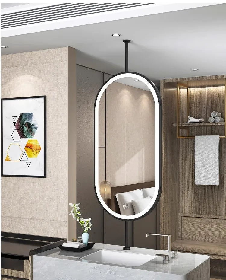 Oval Hanging LED Vanity Mirror