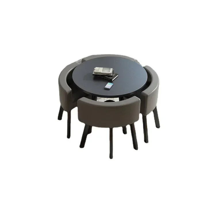 Round Dining Table with 4 Chairs