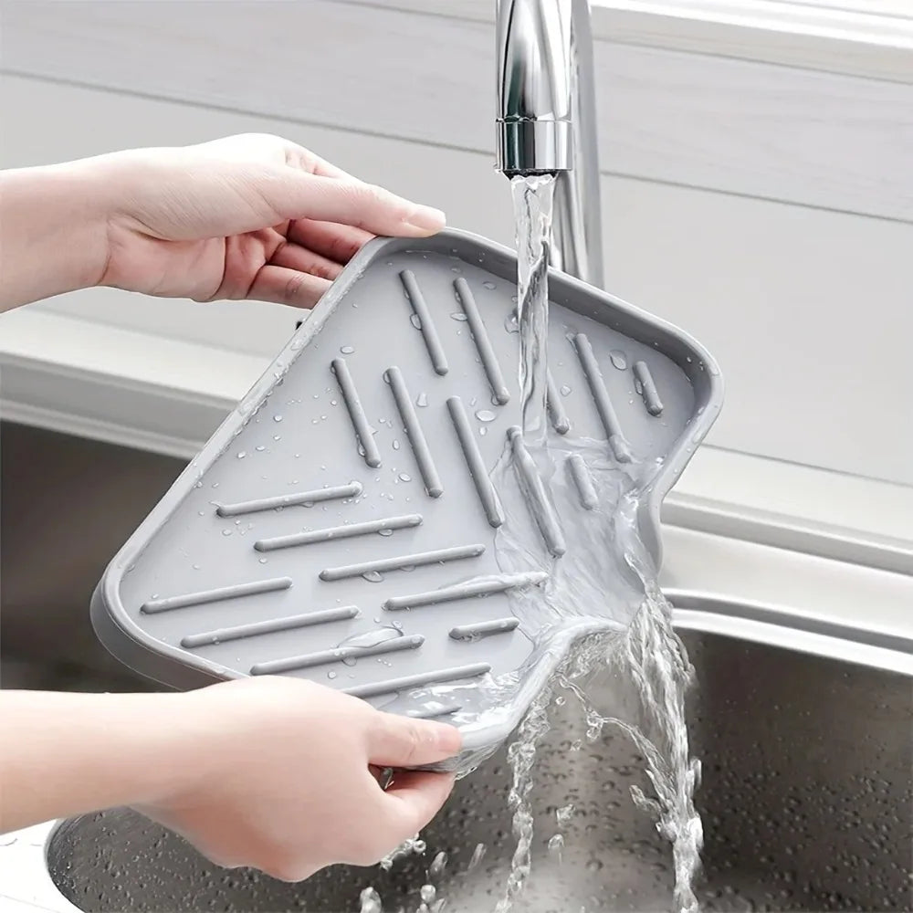 Silicone Sink Tray & Soap Holder