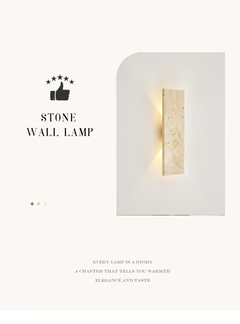 Outdoor Yellow Cave Stone Wall Light