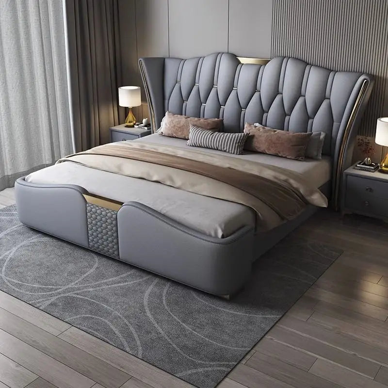 Italian Leather Luxury Bed