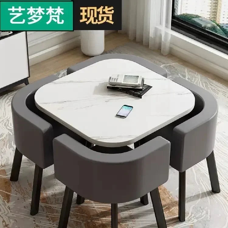 Round Dining Table with 4 Chairs