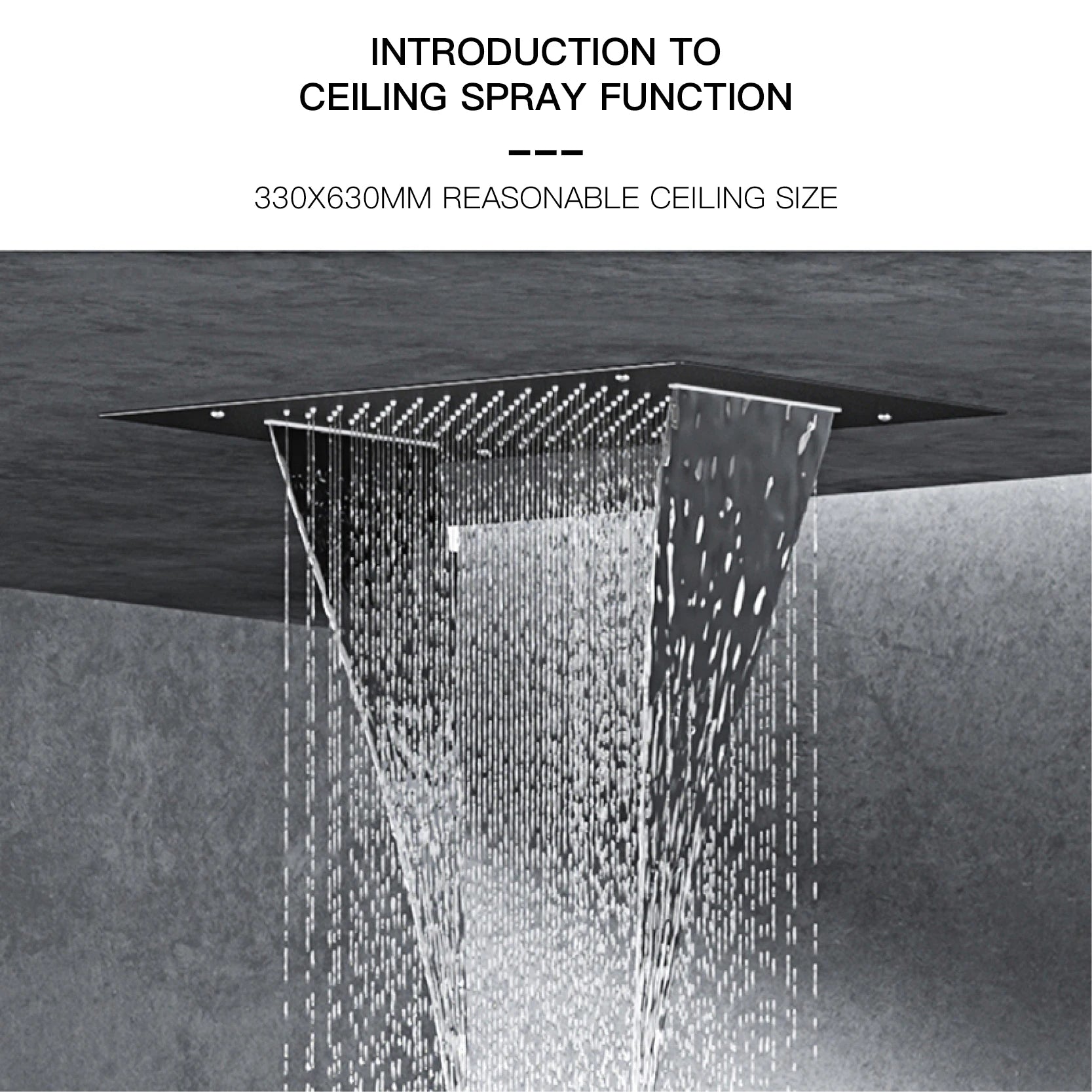Luxury Black Brass Shower System