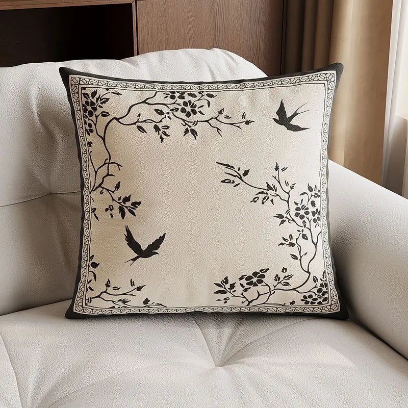 Chinese Retro Square Pillow Cover