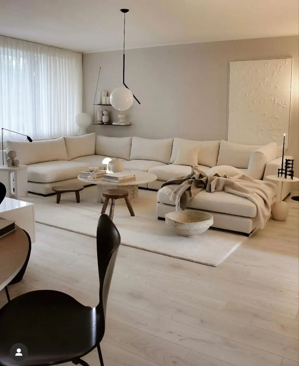 Minimalist Leather Sectional Sofa