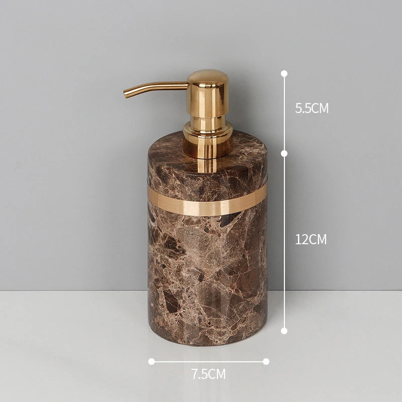 Emperador Dark Marble Bathroom Set