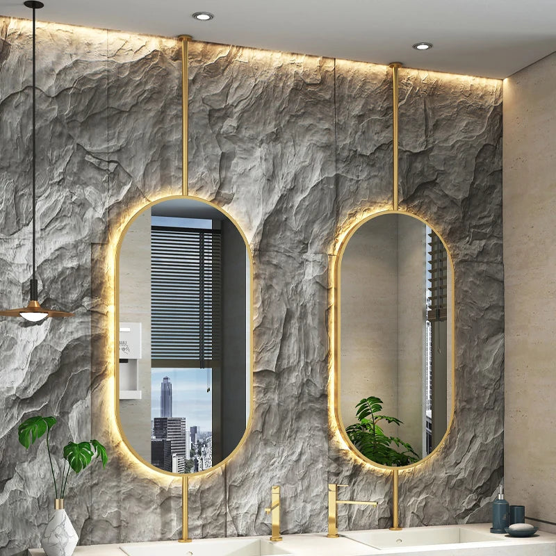Oval Hanging LED Vanity Mirror