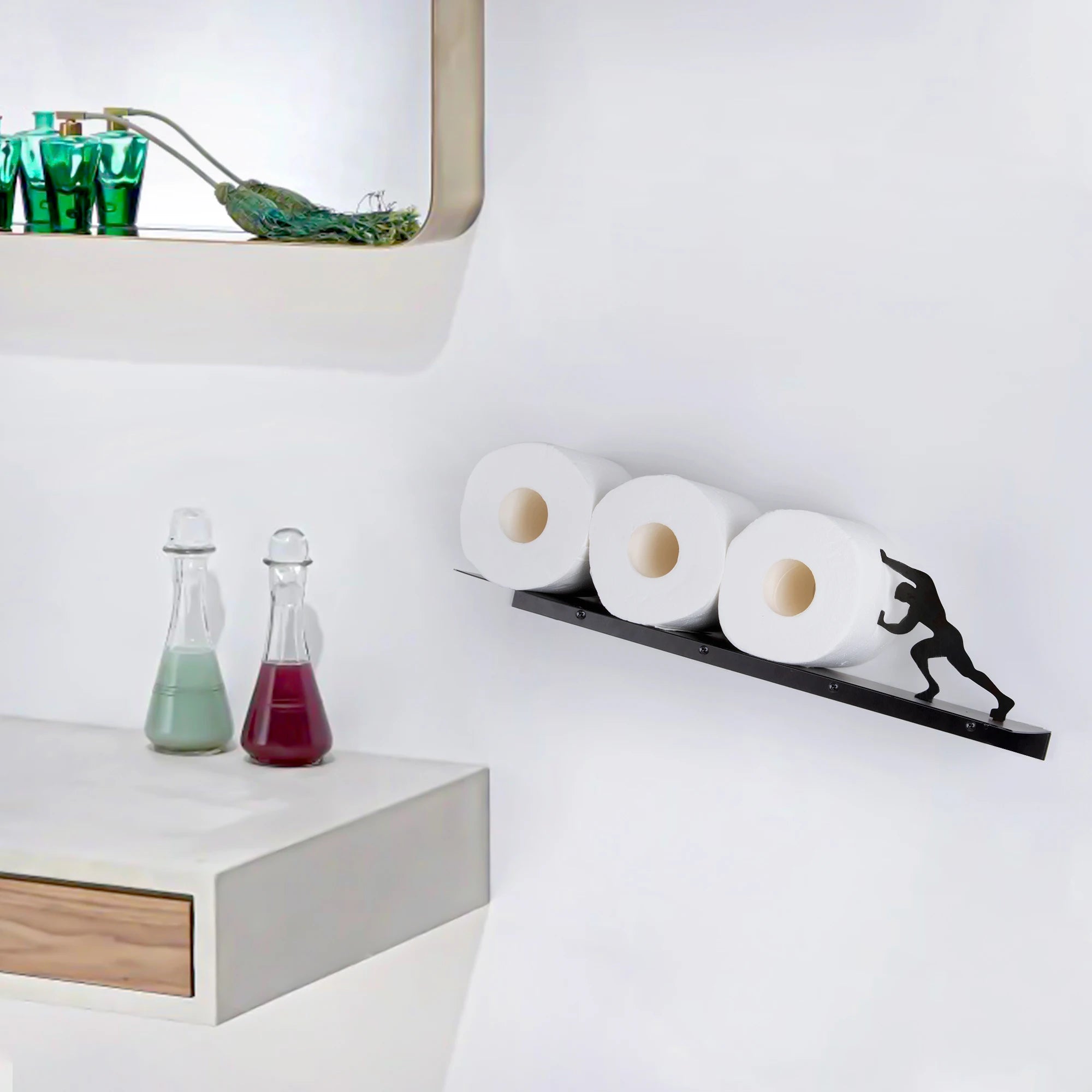 Stainless Steel Toilet Paper Holder Stand