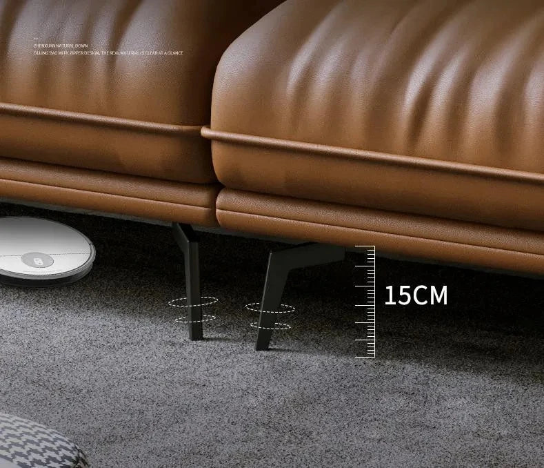 Modern Minimalist Leather Sofa
