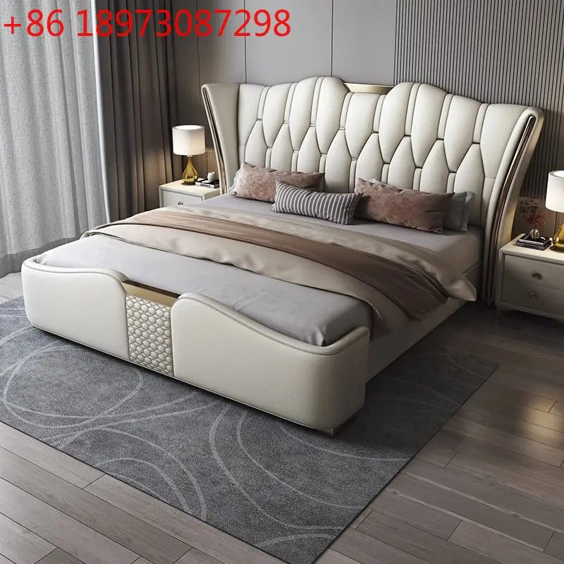 Italian Leather Luxury Bed