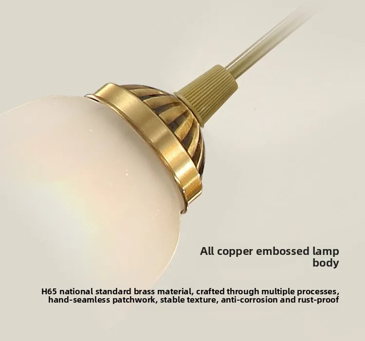 Milky White Glass LED Pendant Light