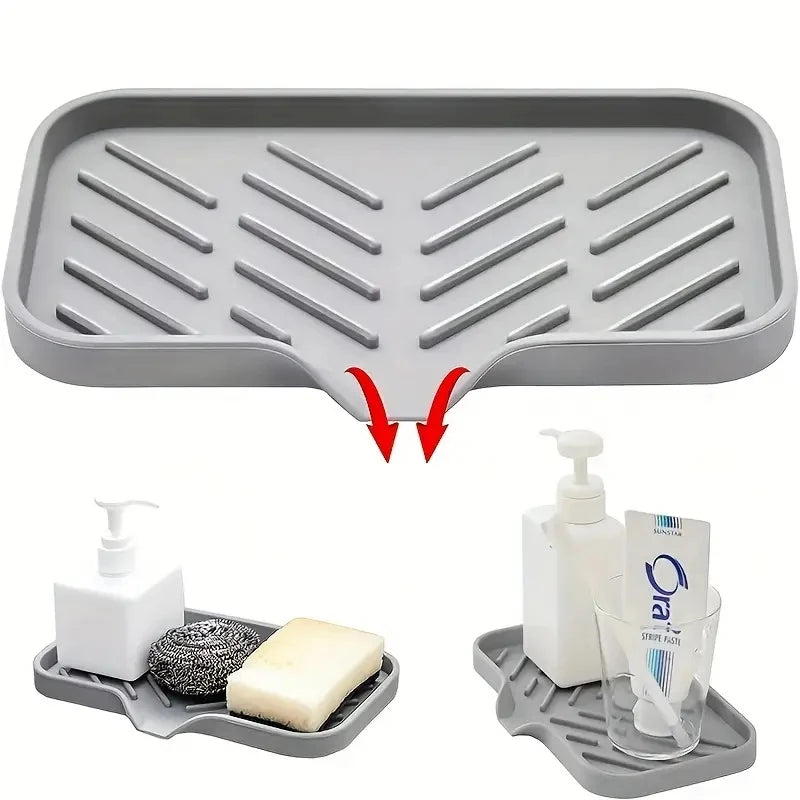 Silicone Sink Tray & Soap Holder
