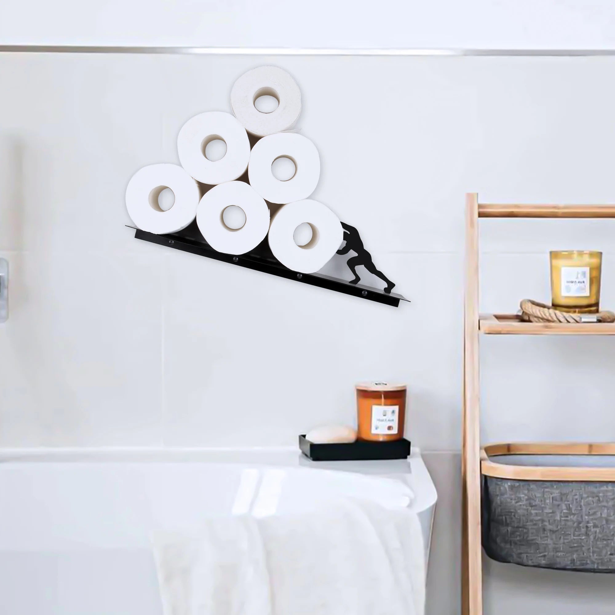 Stainless Steel Toilet Paper Holder Stand