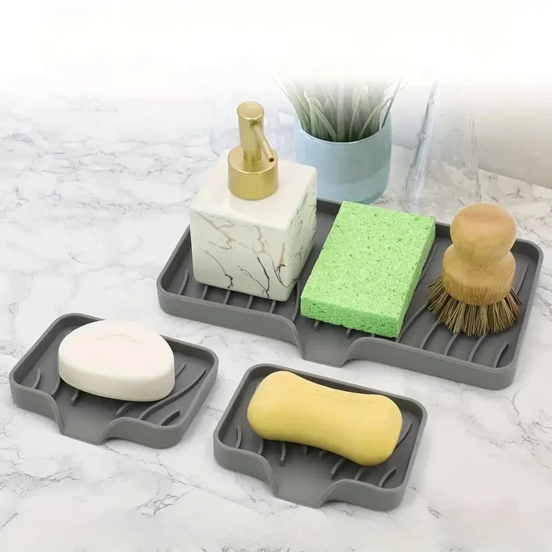 Silicone Sink Tray & Soap Holder