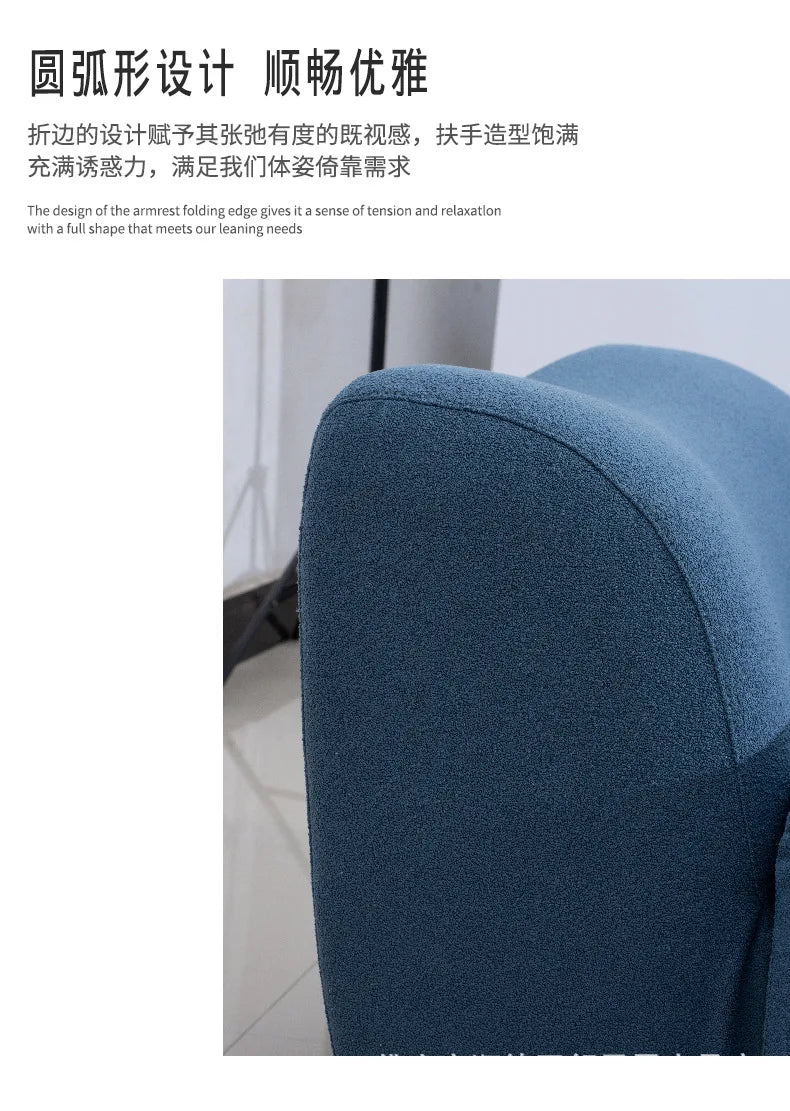 L-Shaped Corduroy Living Room Sofa