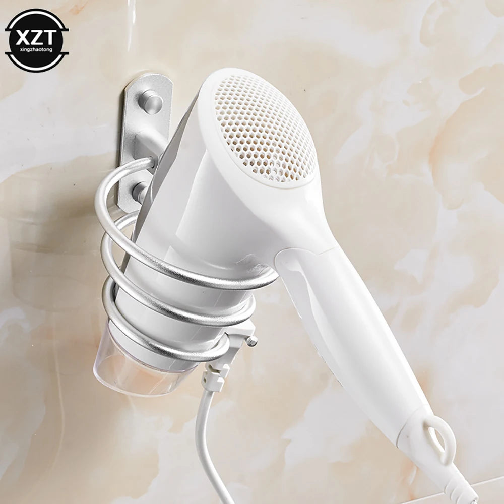 Wall-Mounted Hair Dryer Holder