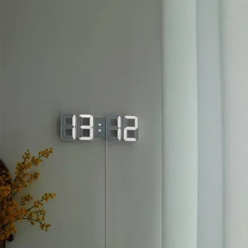 3D LED Digital Wall Clock