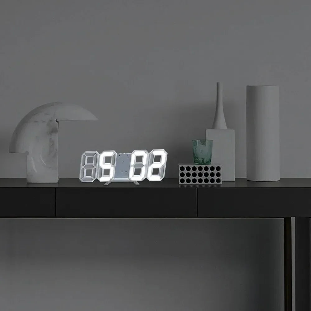 3D LED Digital Wall Clock