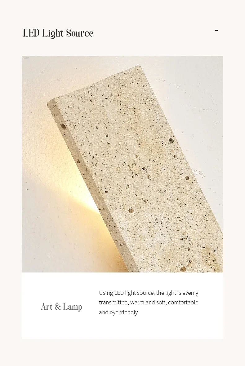 Outdoor Yellow Cave Stone Wall Light