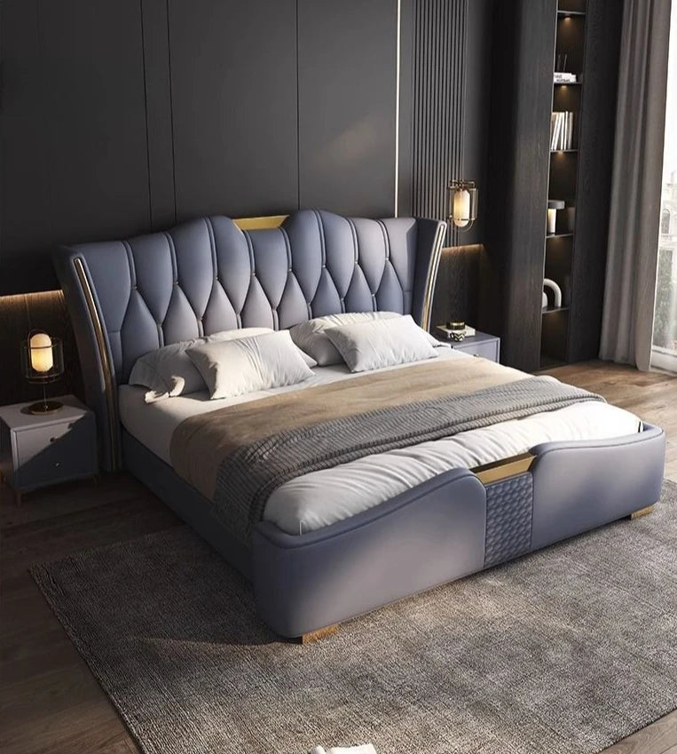 Italian Leather Luxury Bed