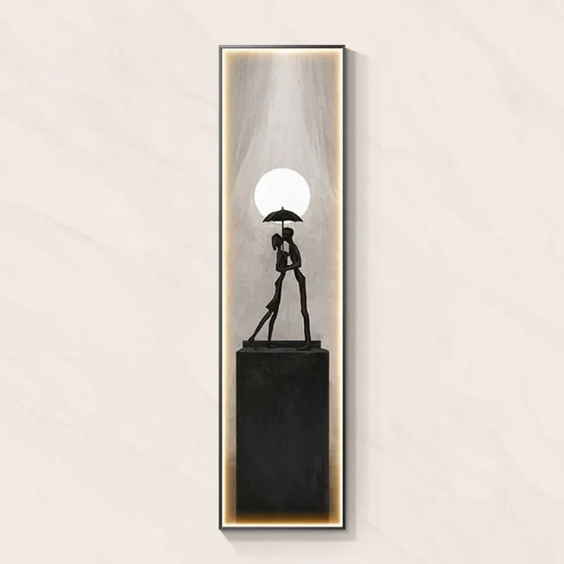 Modern Abstract Art Interior Painting Led Wall Hanging Lamp For Living Room Kitchen Porch Aisle Dining Room Room Home Decoration