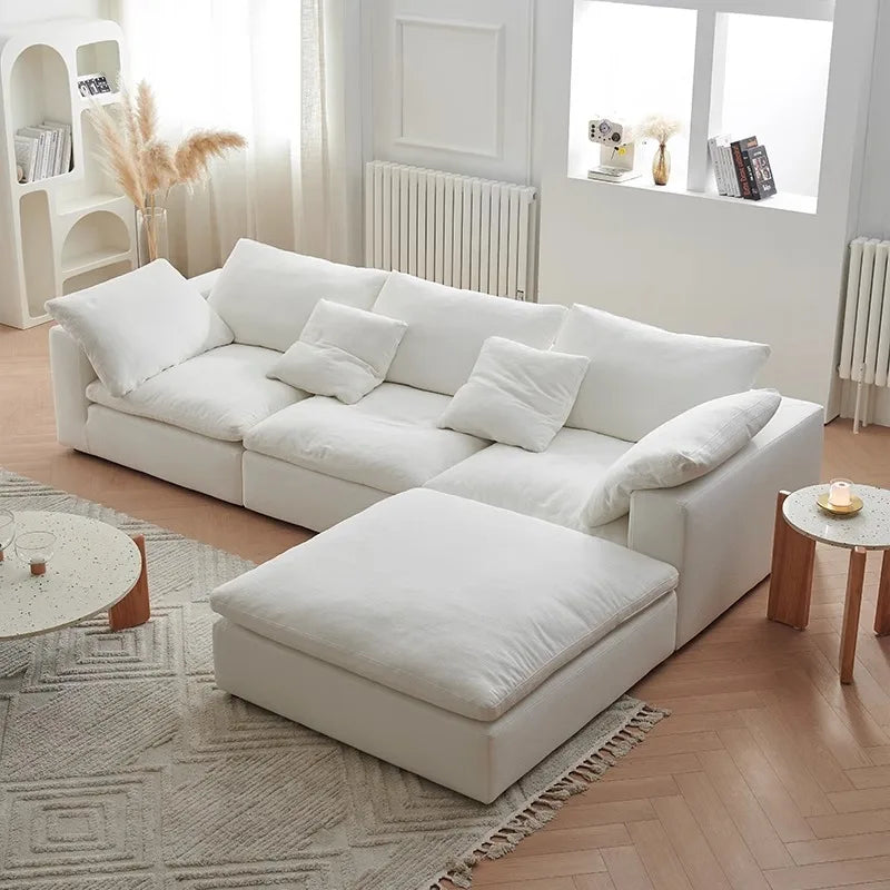 Customizable Corduroy Corner Sofa
