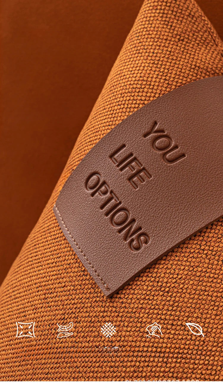 Leather Label Splicing Throw Pillow Cover