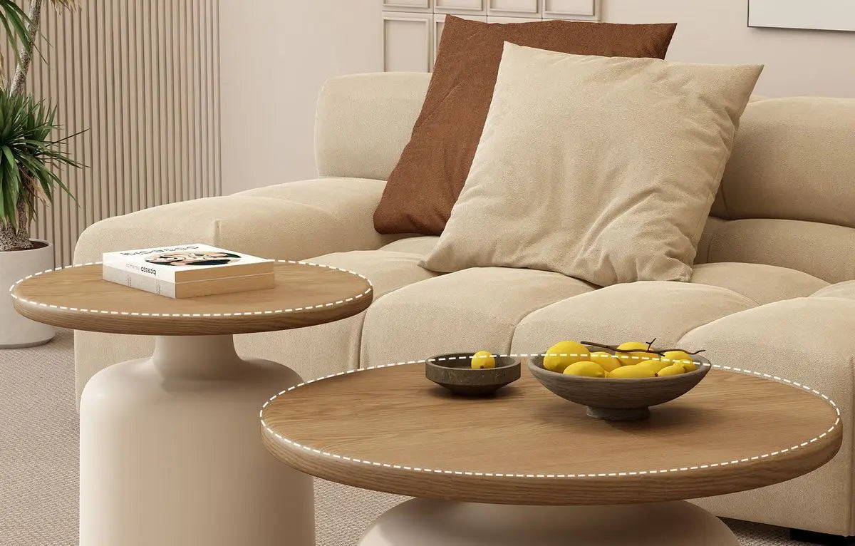 Minimalist Round Iron Coffee Table