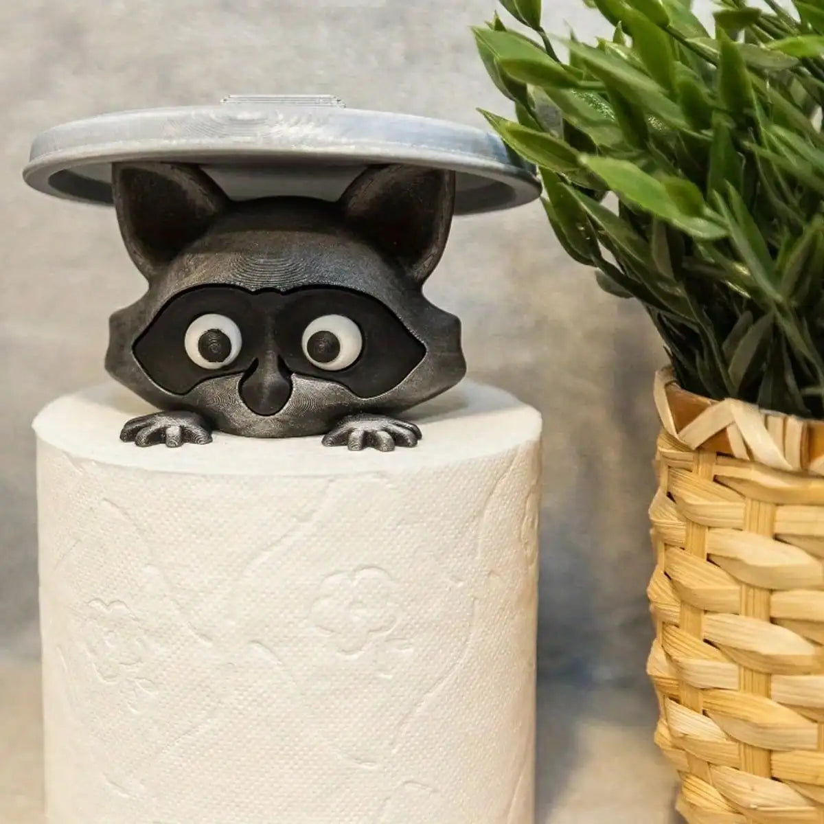 3D Printed Raccoon Toilet Paper Holder
