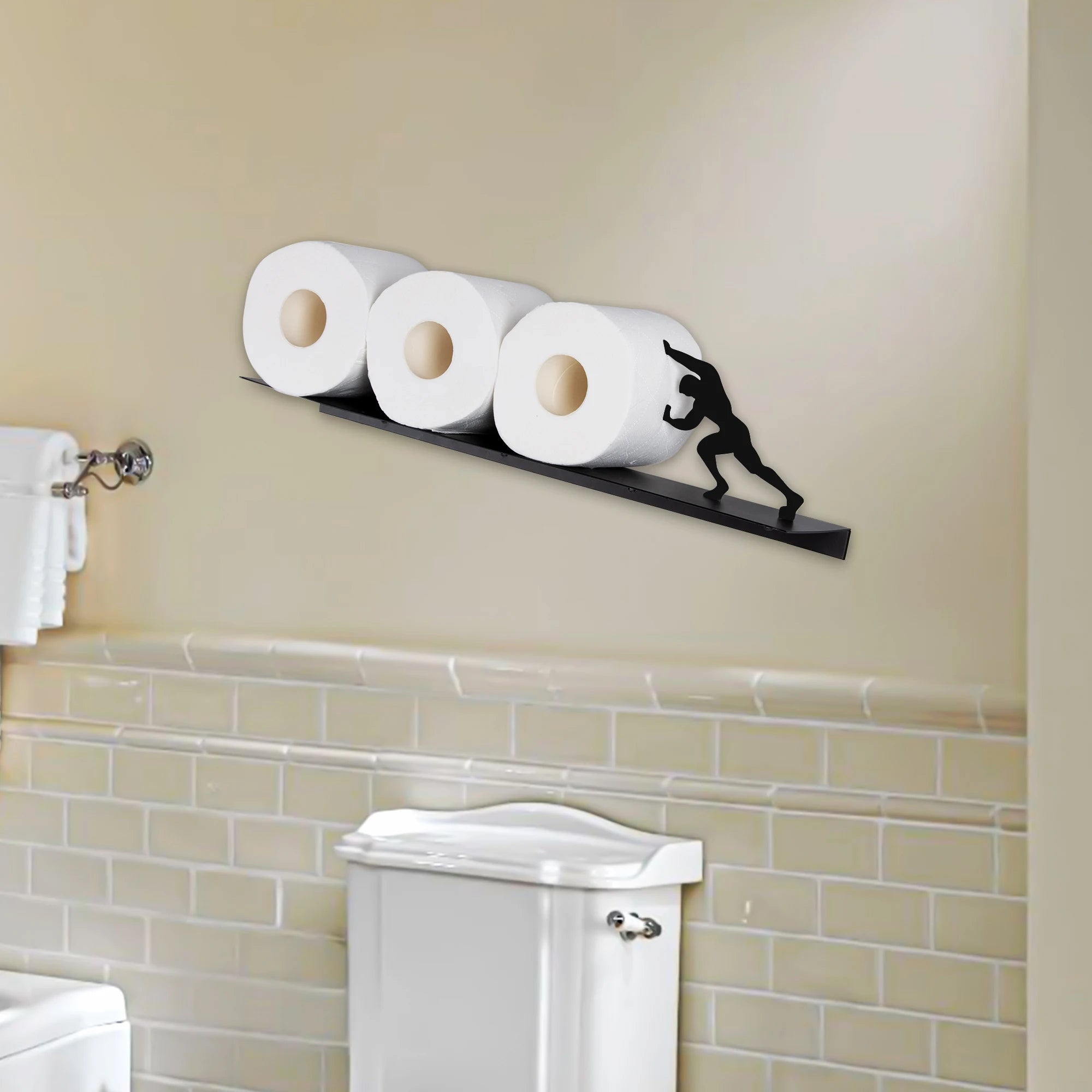 Stainless Steel Toilet Paper Holder Stand