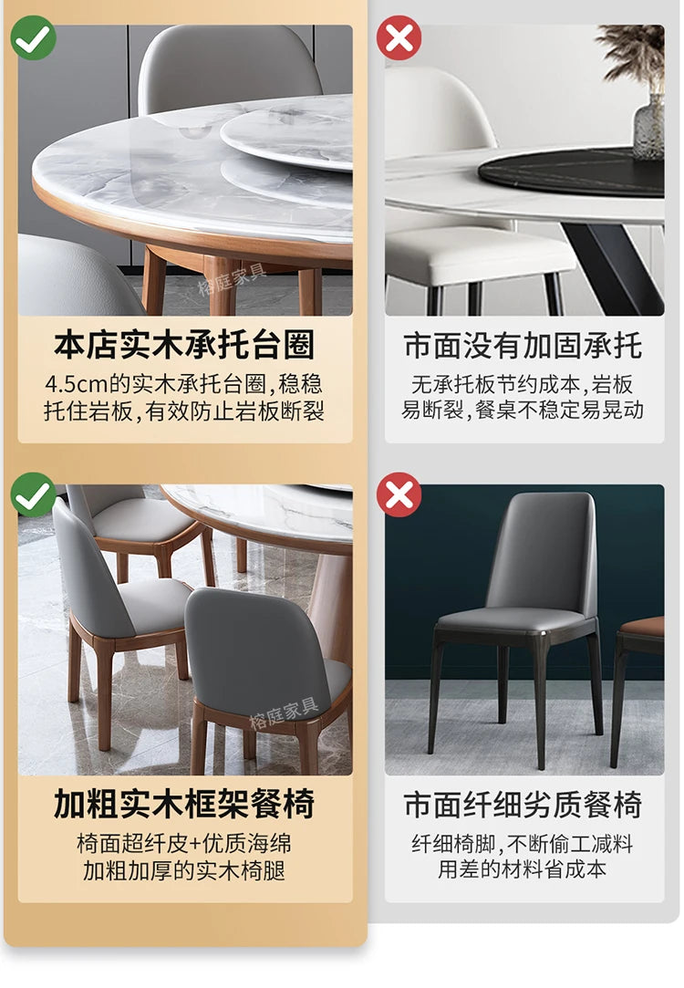 Nordic Modern Round Dining Table