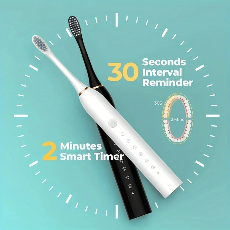 Smart Sonic Electric Toothbrush – Waterproof & Portable