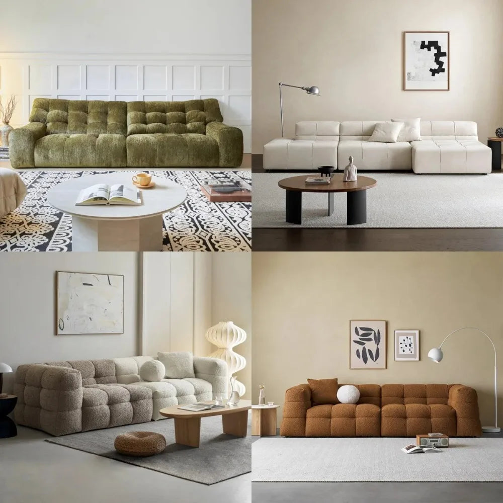 Minimalist Leather Sectional Sofa