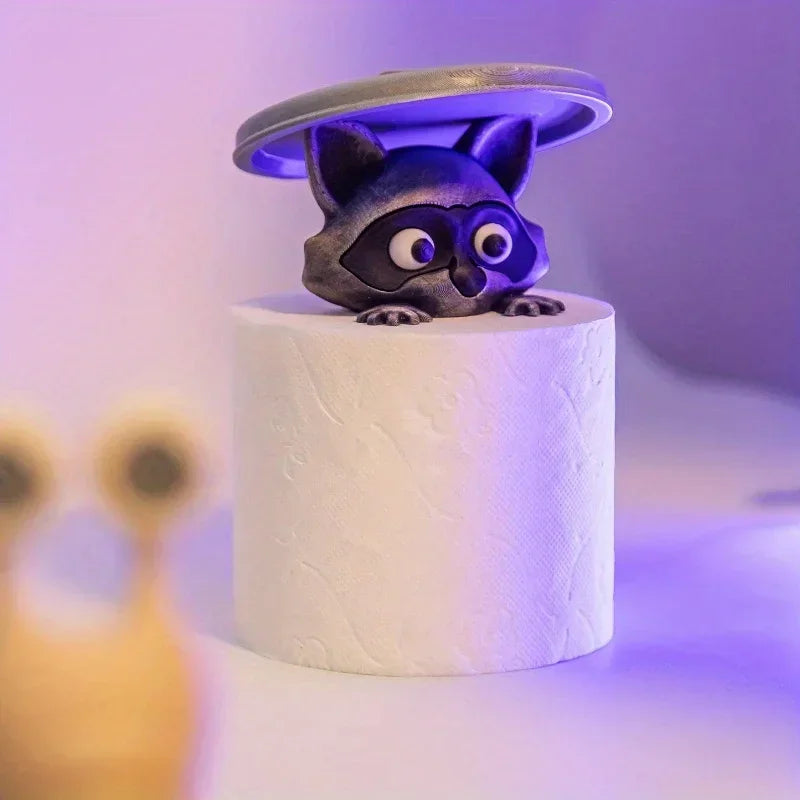 3D Printed Raccoon Toilet Paper Holder