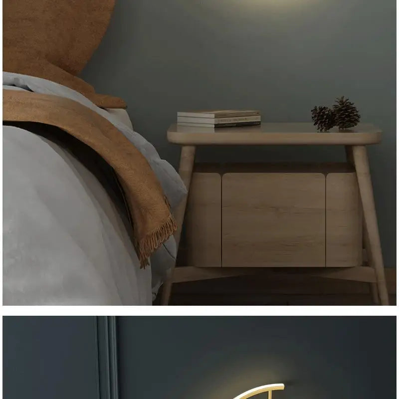SANDYHA Nordic Clock Wall Lamp