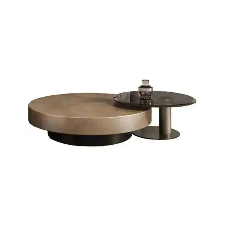 Luxury Round Stainless Steel Coffee Table