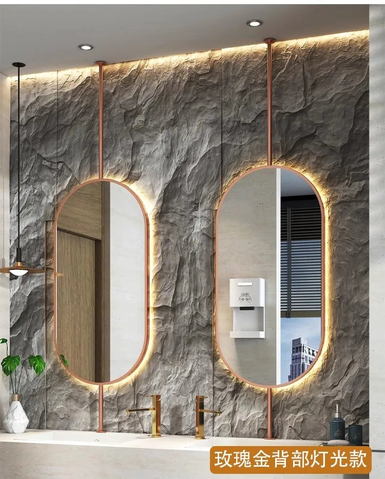 Oval Hanging LED Vanity Mirror