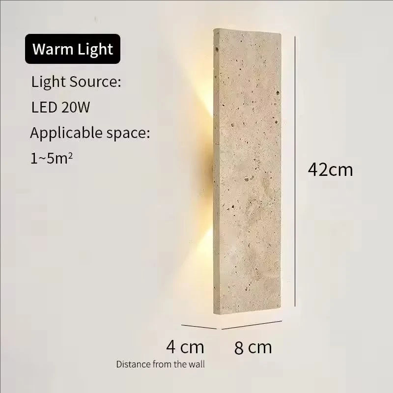Outdoor Yellow Cave Stone Wall Light