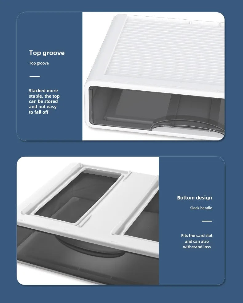 Plastic Desktop Organizer Storage Box with Drawer